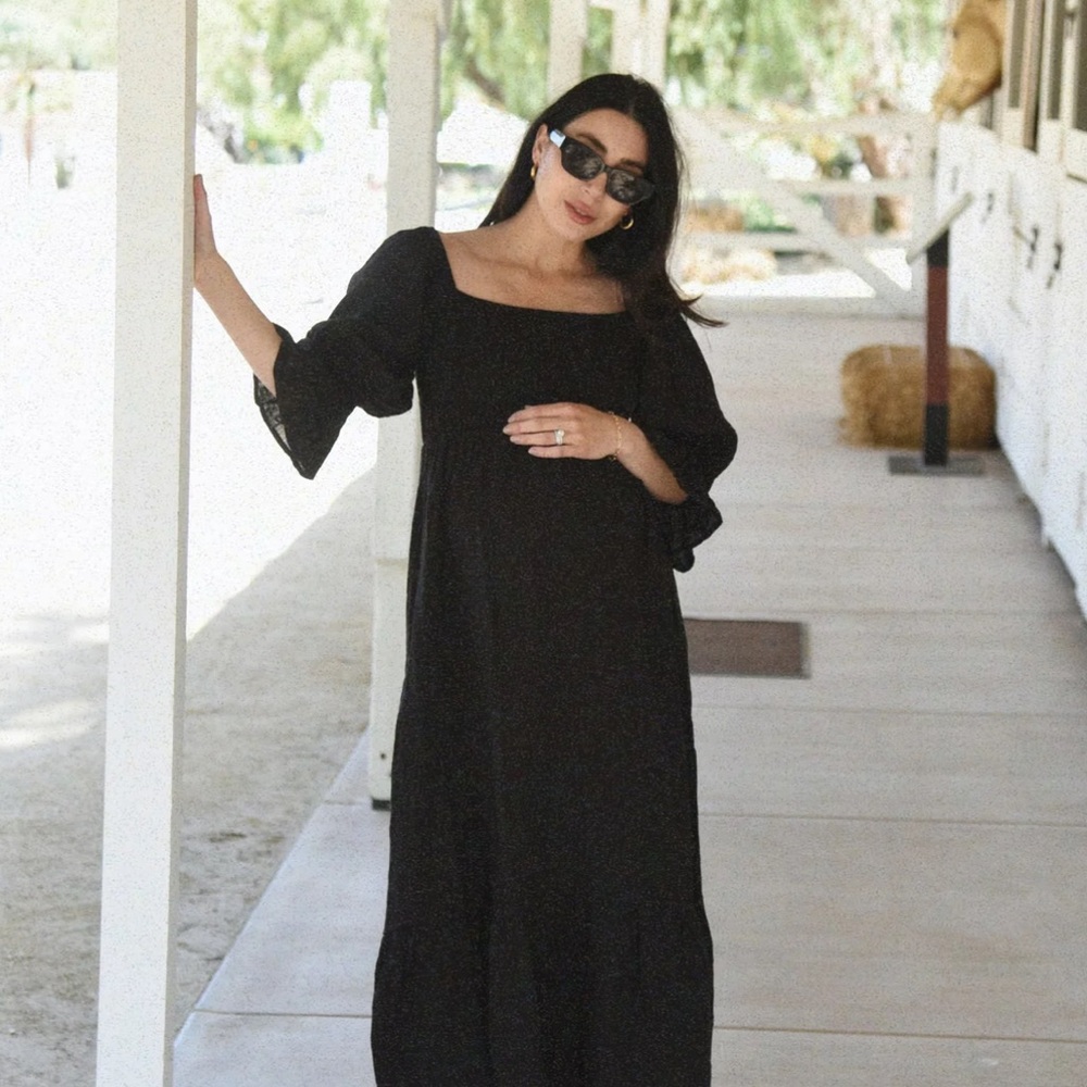Beachwood Linen Maternity Dress